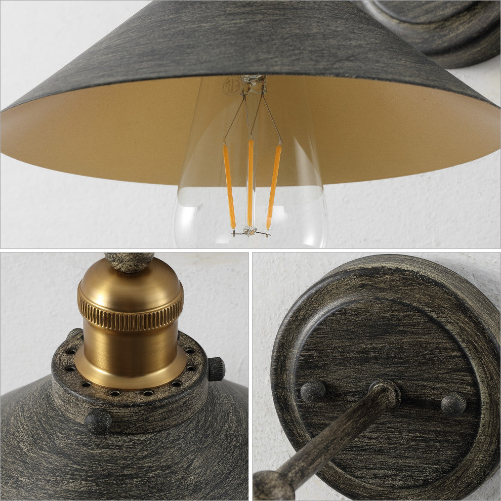 July 1-Light Industrial Farmhouse Metal Vanity Light
