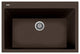 One Series 33" Drop-In Single-Bowl Granite Sink, Brown, Drop-in