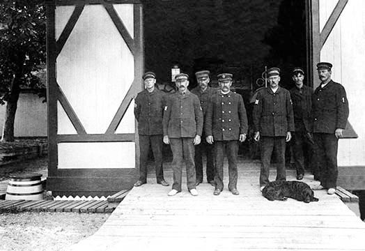 Oswego, New York Lifesaving Station- Gallery Wrapped Canvas Art 28" x 42"