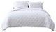 The Nesting Company Larch 3 Piece Comforter Set - Queen - White