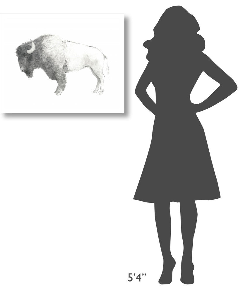 "Bison Dark" Digital Paper Print by Avery Tillmon, 30"x24"