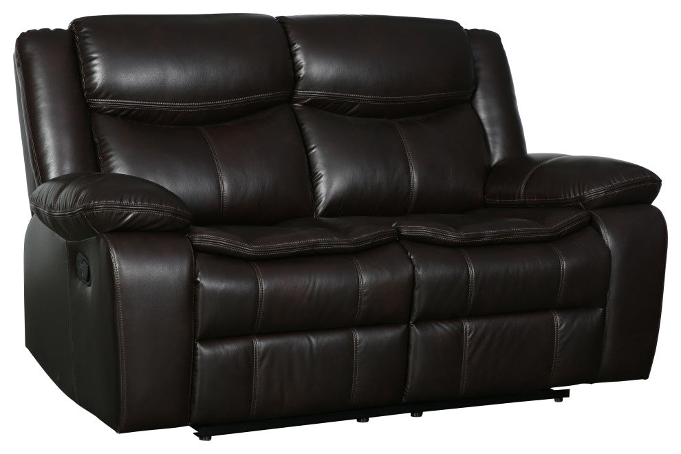 Arlington Leather Air Reclining Sofa 2-Piece Set Brown