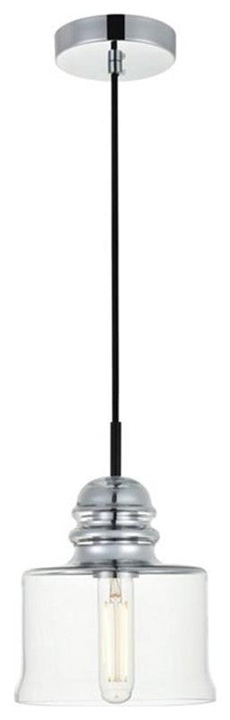 Living District Wiley 4-Light Transitional Metal Flush Mount in Chrome