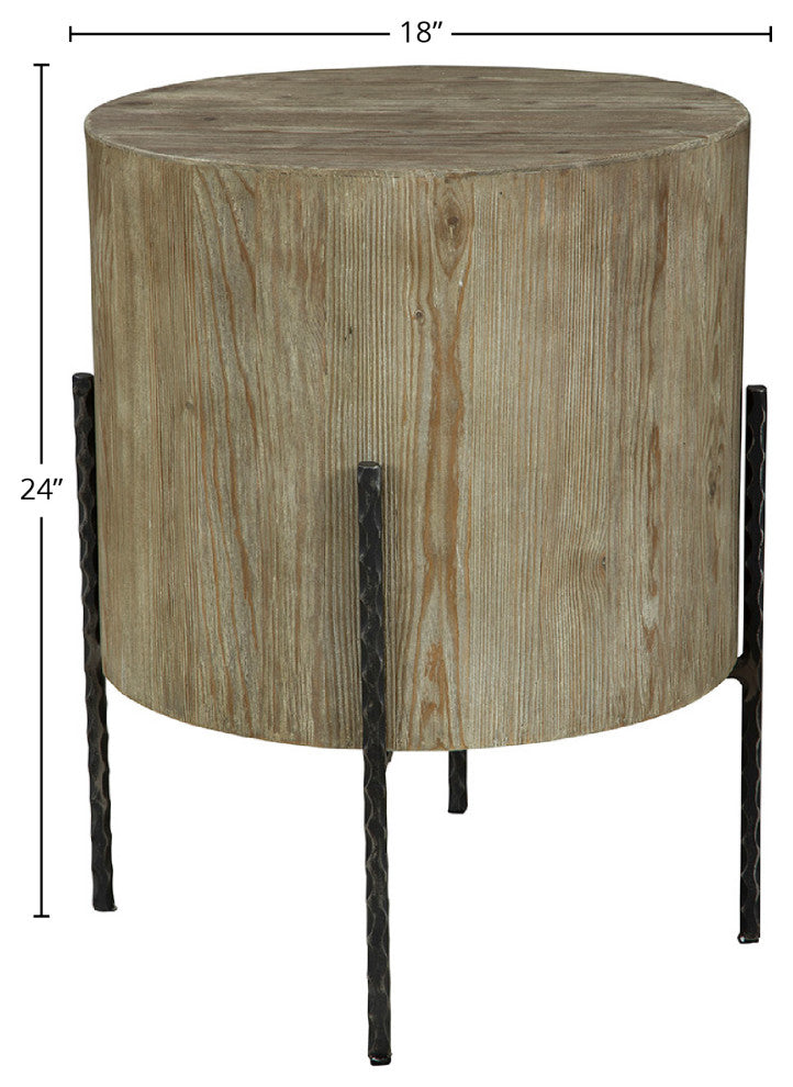Williamsburg Reclaimed Pine End Table, Natural