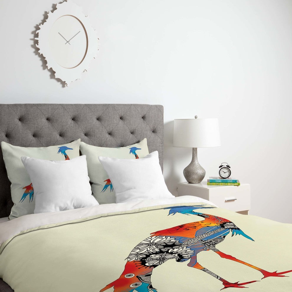 Deny Designs Iveta Abolina Bluebird Duvet Cover - Lightweight