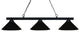 Zlite 155-3MB-MMB 3-Light Billiard Light, Matte Black