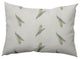 Feather Stripe Decorative Throw Pillow, Green, 14"x20"