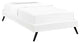 Loryn Twin Bed Frame with Round Splayed Legs