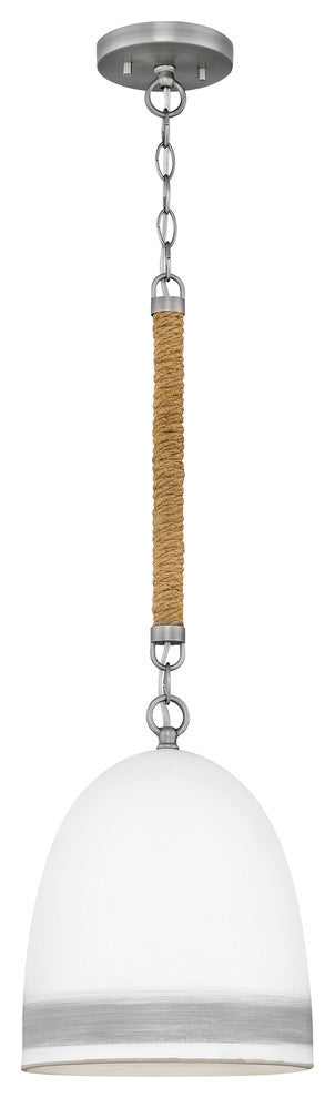 Hinkley Nash Pendant Light, Antique Nickel With Grey Stripe