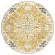 Indoor/Outdoor Marbella MB3 Gold Machine Washable 8' x 8' Round Rug