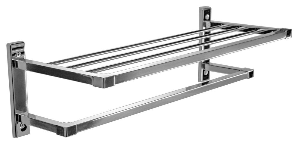 Primo Stainless Steel Towel Shelf With Single Bar