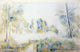 Paul Cezanne Trees by the Water - 18" x 27" Premium Canvas Print