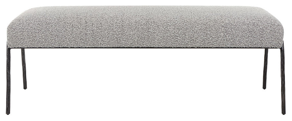 Uttermost Jacobsen Modern Gray Bench