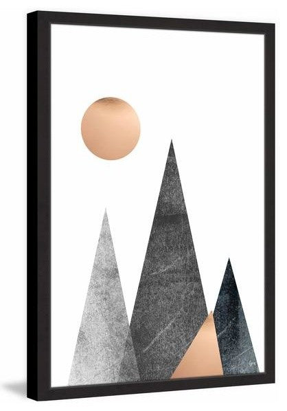 "Steep Mountains" Framed Painting Print, 30"x45"