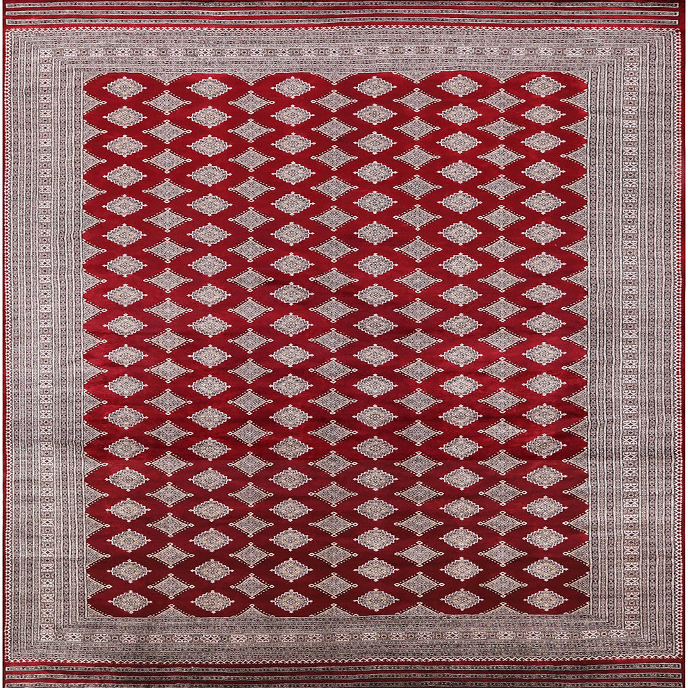 Ahgly Company Indoor Square Mid-Century Modern Area Rugs, 5' Square