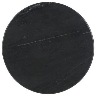 Safavieh Couture Valentia Round Marble Accent Table, Black