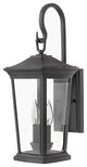 Hinkley Bromley 20" Medium Outdoor Wall Mount Lantern, Museum Black