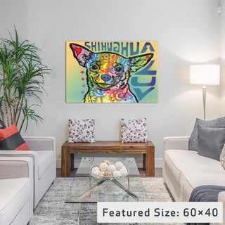 "Chihuahua Luv" by Dean Russo, 26x18x1.5"