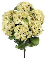 Admired By Nature 7-Stem Artificial Full Blooming Stain Hydrangea, Vanilla