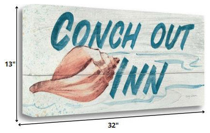 32" Conch Out Inn 2 Giclee Wrap Canvas Wall Art