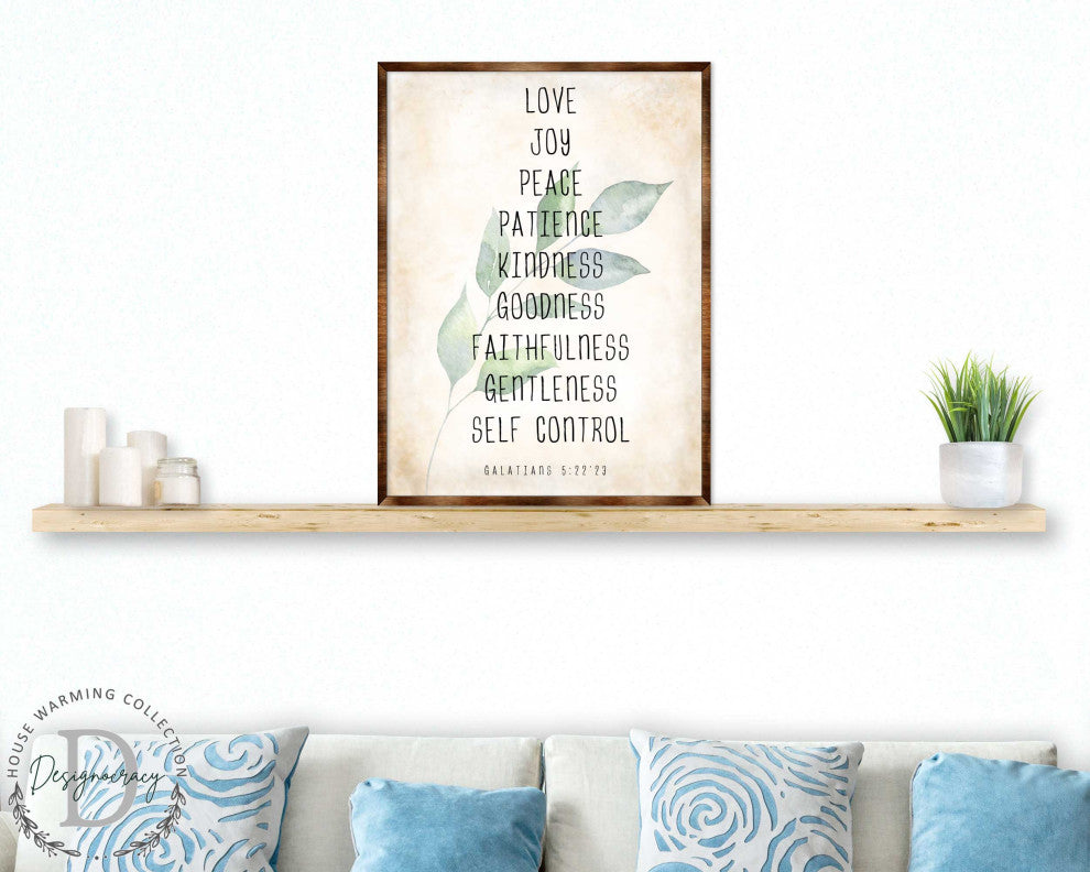 Love Joy Peace Wooden Inspirational Decor Wall Art