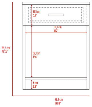 Pictor Nightstand, Light Grey