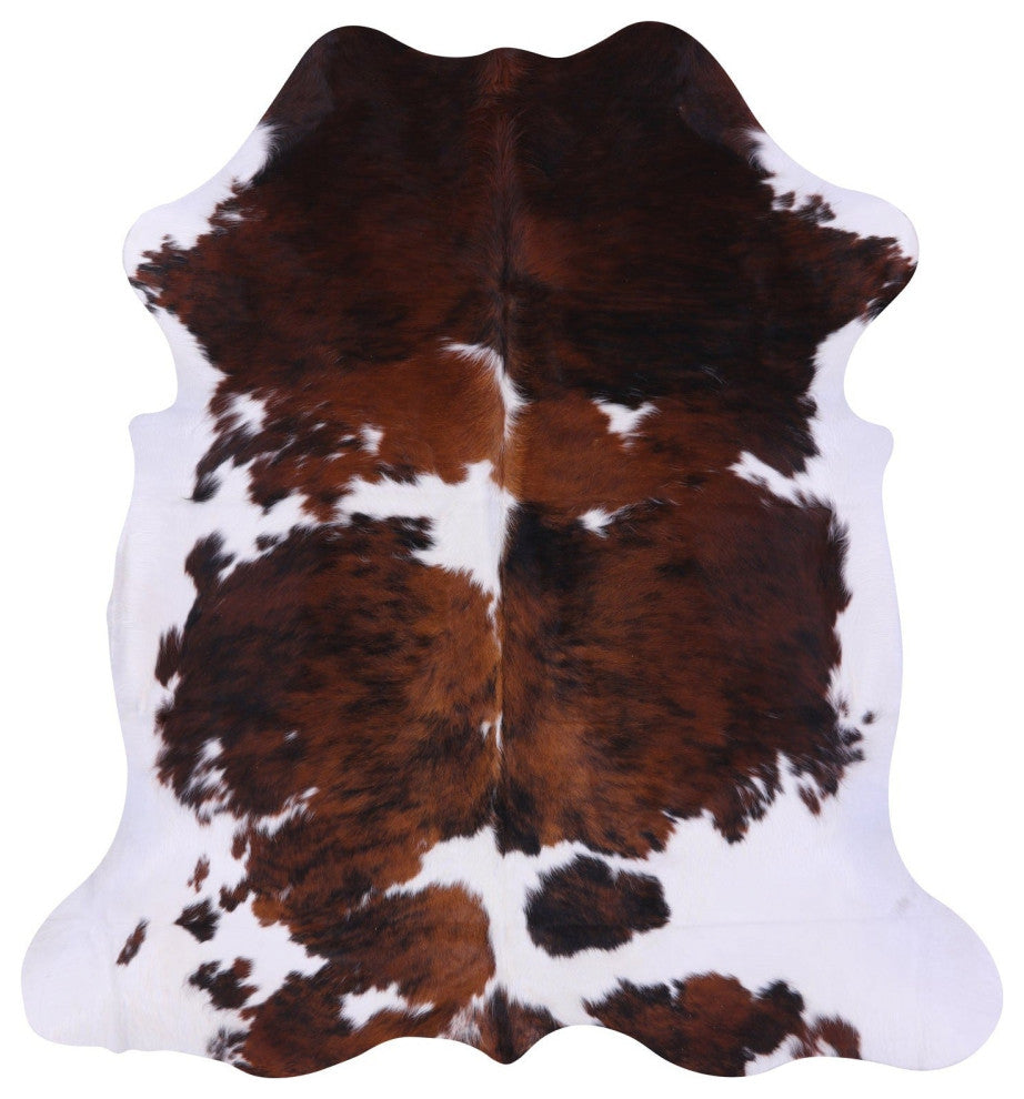 Tricolor Natural Cowhide Rug 6' 9" X 6' 5" C2412