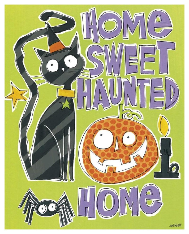 "Bats and Black Cats III" Digital Paper Print by Anne Tavoletti, 30"x37"