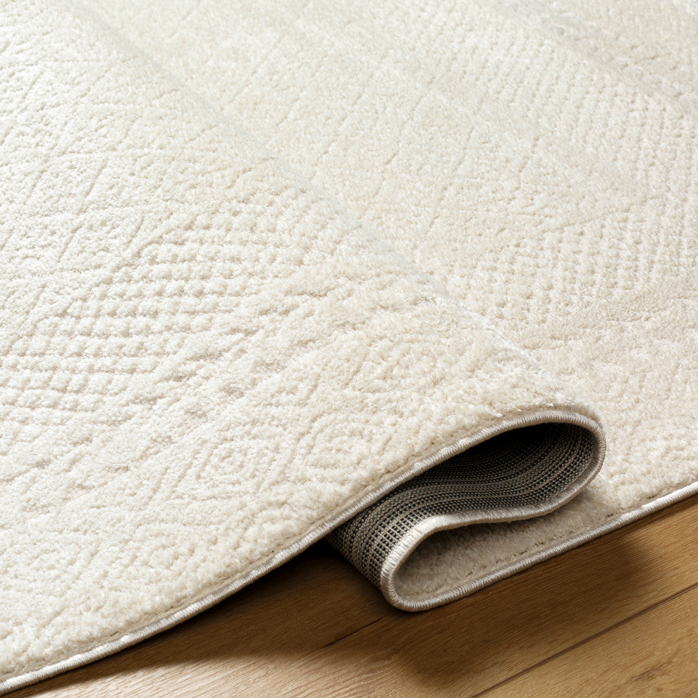 Surya Freud FEU-2321 Machine Woven Area Rug, Ivory, 7'10" x 10'