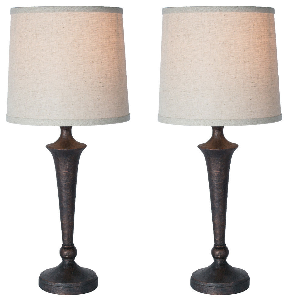 Jacob Table Lamps, Set of 2, Paris Bronze