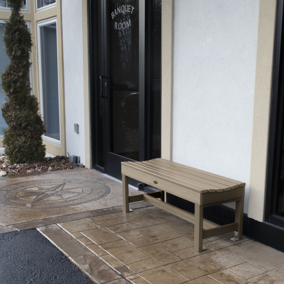 Sequoia Weldon 4' Backless Picnic Bench, Woodland Brown