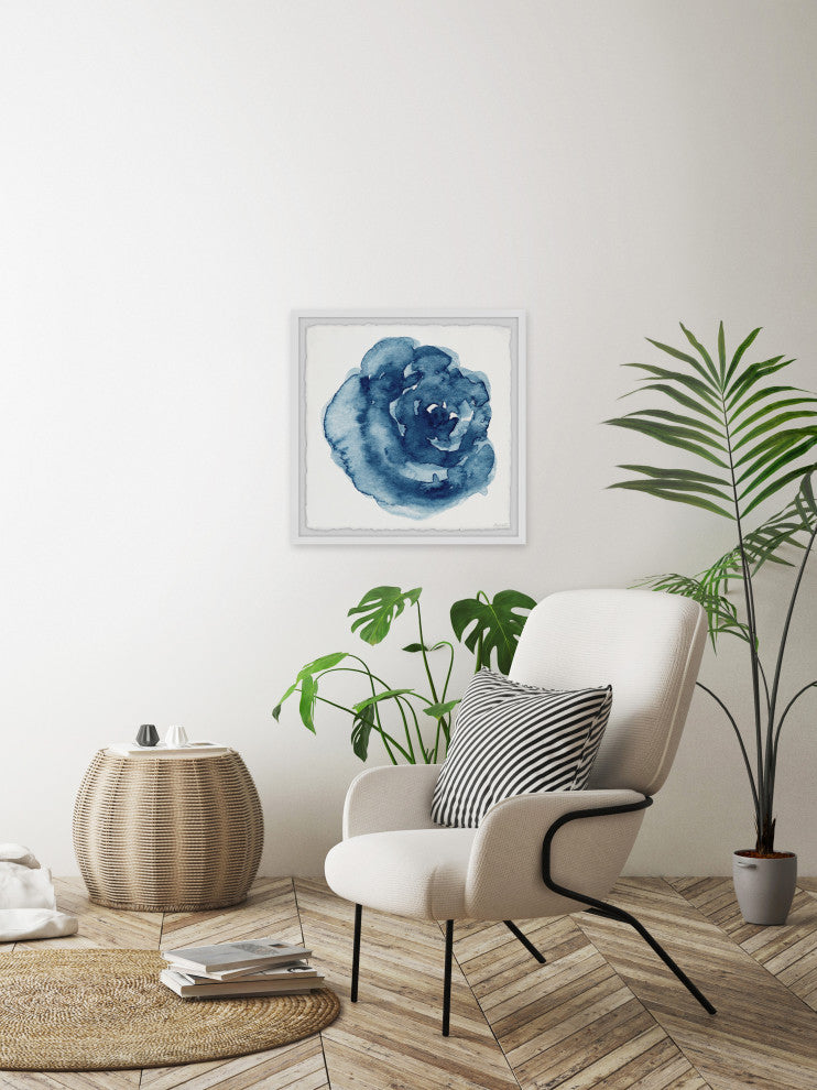 "Curly Flowers" Framed Painting Print, 24x24
