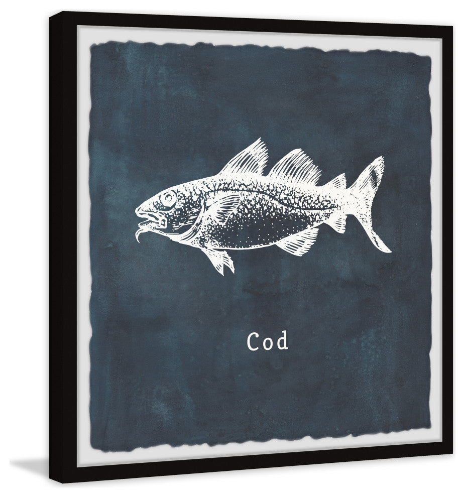 "Cod" Framed Painting Print, 12x12