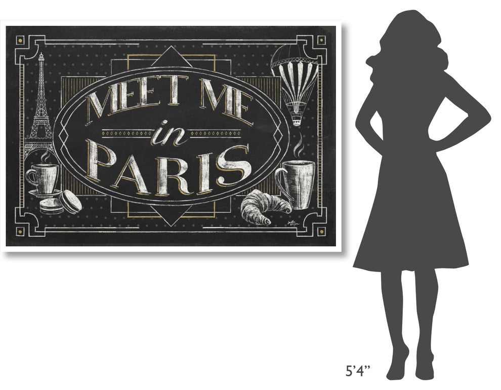 "Vive Paris IV" Digital Paper Print by Janelle Penner, 62"x42"