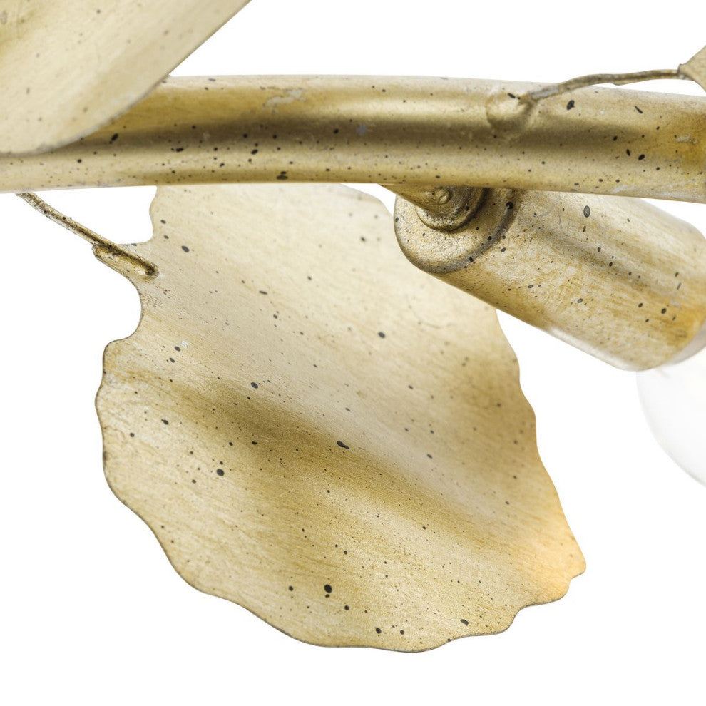 Laurel Collection 8-Light Transitional Chandelier, Gilded Silver