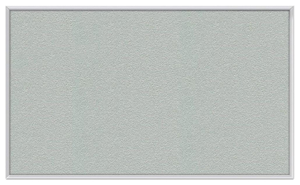 Ghent's Vinyl 2' x 3' Bulletin Board with Aluminum Frame in Silver
