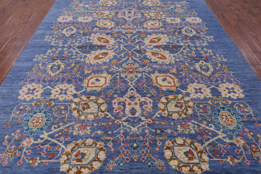 Turkish Oushak Hand Knotted Wool Rug 9' 1" X 12' 1" - Q13583