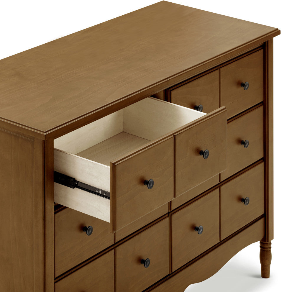 Liberty 6-Drawer Assembled Dresser, Natural Walnut