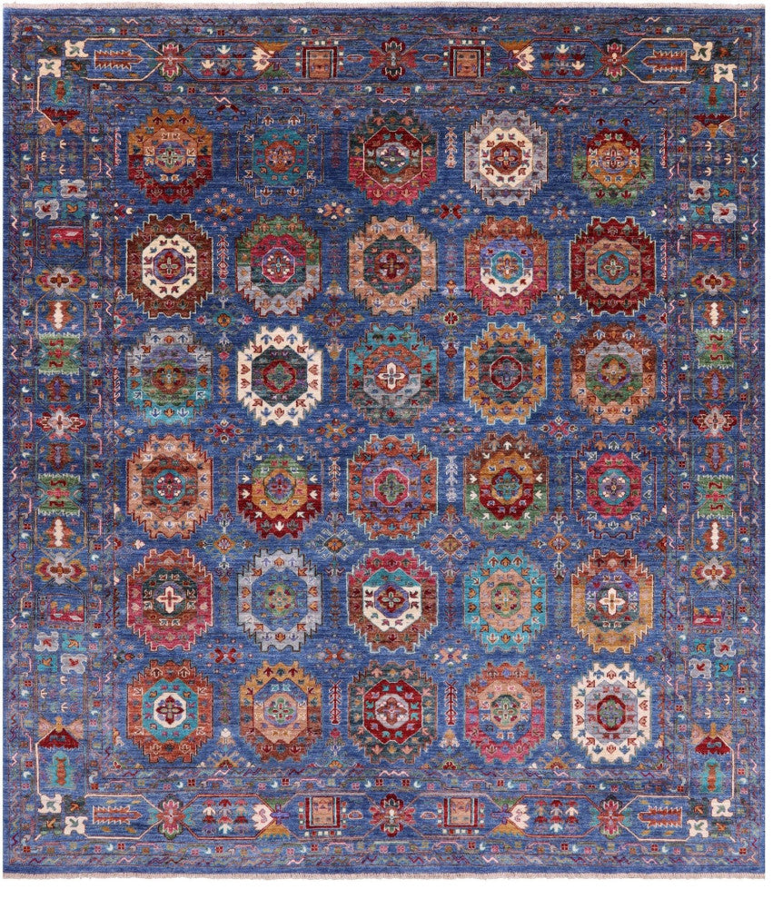 8' 6" X 10' 0" Fine Turkmen Hand-Knotted Rug - Q12526