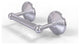 Prestige Monte Carlo 2 Post Toilet Tissue Holder, Satin Chrome