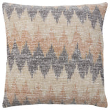 Jaipur Living Isoke Solid White And Orange Pillow Cover, 24"