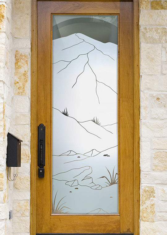 Interior Prehung Door or Interior Slab Door - Mountains Foliage - Primed -...