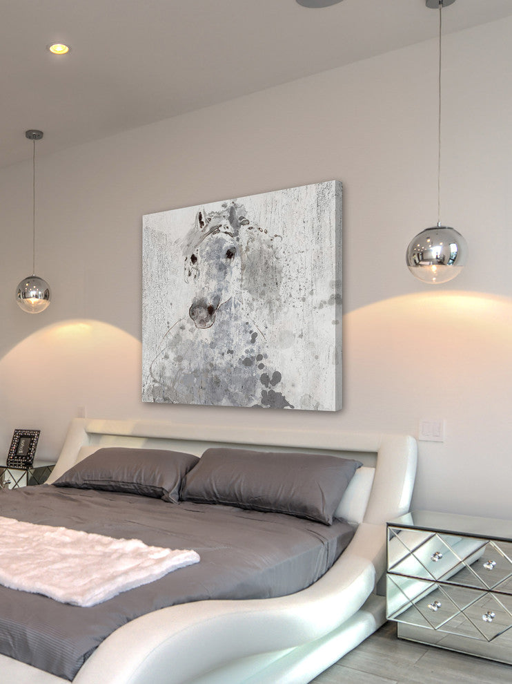Marmont Hill, "Silver Sunshine" by Irena Orlov Painting on Wrapped Canvas, 24x24