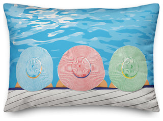 Sun Bathing Beauties 14x20 Throw Pillow Cover