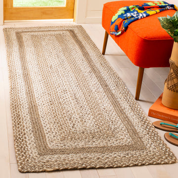 Safavieh Vintage Leather Collection NF884F Rug, Grey/Ivory, 2''6" X 6''