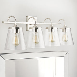 Capital Lighting 139142-496 4 Light 10-1/2" Tall Bathroom Vanity - Aged Brass