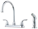 Pfister G136-500 Pfirst Series 1.8 GPM Gooseneck Kitchen Faucet - Polished
