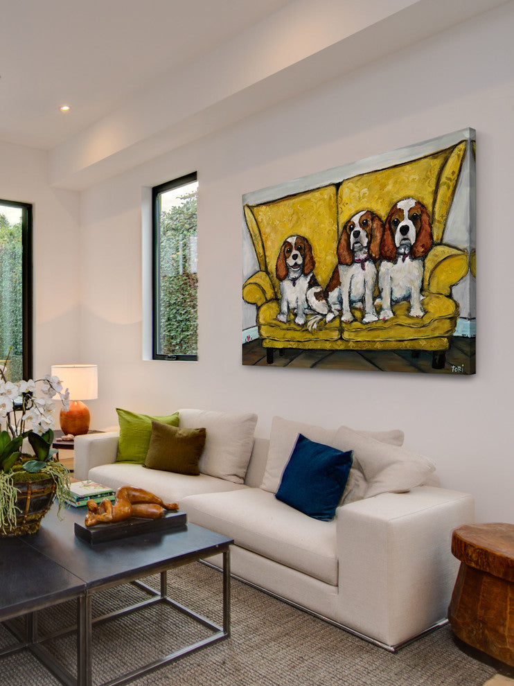 "The Girls" Painting Print on Canvas by Tori Campisi