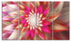 Pink Exotic Fractal Flower, Abstract Canvas Art Print, 48"x28", 4 Panels