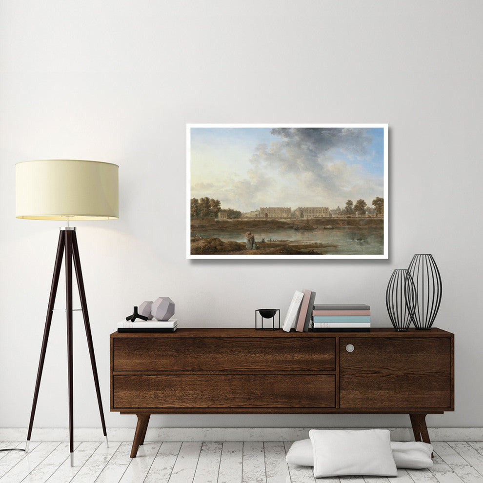 "A View of Place Louis XV" Print by Attributed to Alexandre-Jean Noel, 50"x34"